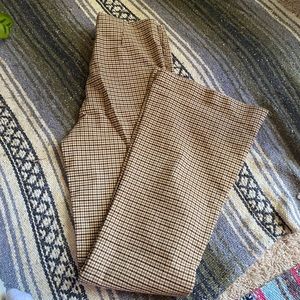 women’s garage plaid flare pants